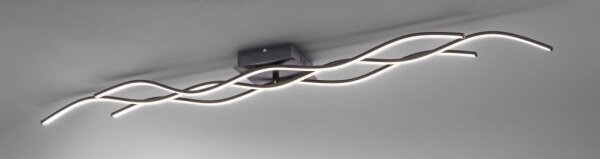 Leuchten Direkt 15167-18-LED Přisazený lustr WAWE 2xLED/12,5W/230V+LED/17W