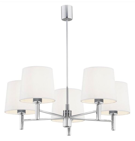 Argon 2110 - Lustr na tyči BOLZANO 5xE27/15W/230V krémová