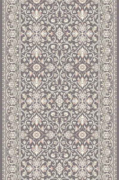 Běhoun vlněný Agnella Isfahan Salamanka Antracit Šíře: 80 cm