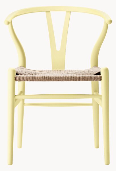 Dřevěná židle's ručně tkaným sedákem CH24 Wishbone Chair