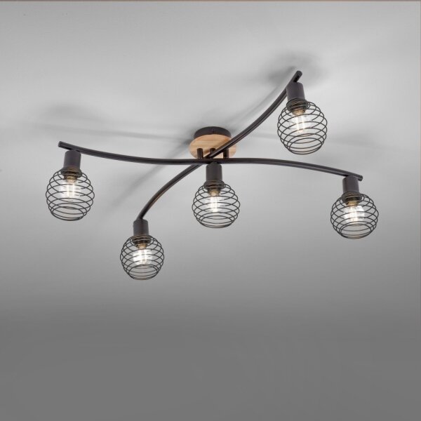 Leuchten Direkt 15925-79 - Přisazený lustr EUGEN 5xE14/40W/230V