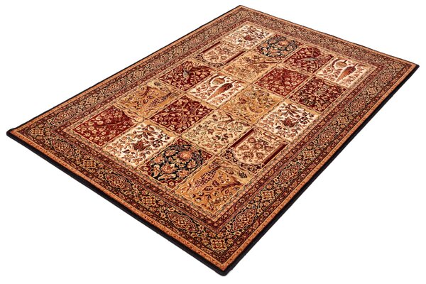 Běhoun vlněný Agnella Isfahan Timor Černý Šíře: 80 cm
