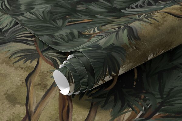 Fototapety Les s vysokými stromy v zamlžených horách, Fototapety příroda, w05410 : uwalls.cz