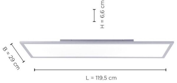 Leuchten Direkt 14753-21 - LED Přisazený panel FLAT LED/22W/230V