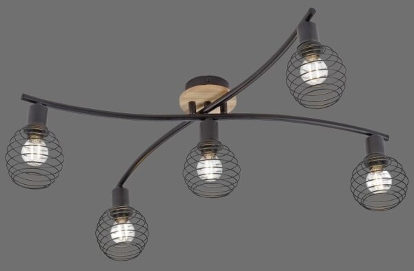 Leuchten Direkt 15925-79 - Přisazený lustr EUGEN 5xE14/40W/230V