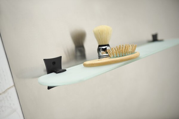 Sapho Sapho, REBECCA police 560x113mm, černá/sklo satin, CC015