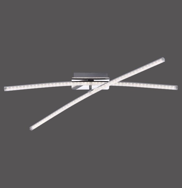 Leuchten Direkt 11292-17 - LED Přisazený lustr SIMON 2xLED/8W/230V lesklý chrom