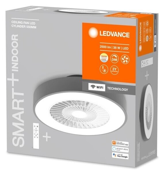 Ledvance -LED Stmívatelné svítidlo s ventilátorem SMART+ LED/38W/230V Wi-Fi + DO
