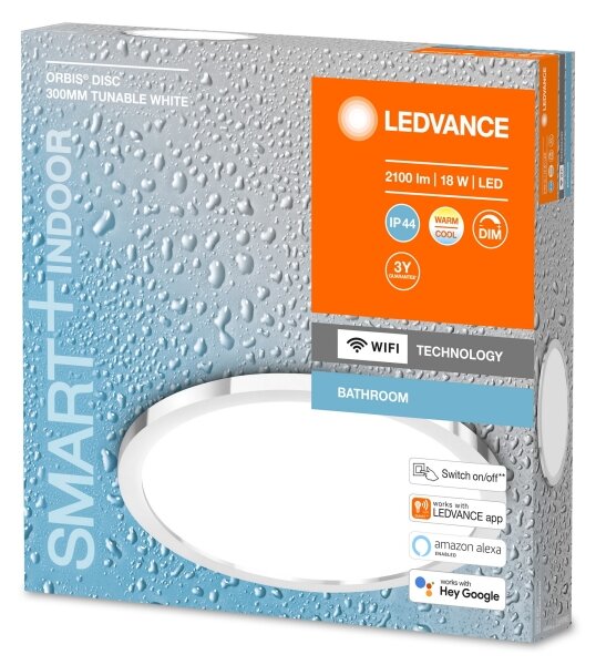 Ledvance - LED Stmívatelné koupelnové svítidlo SMART+ DISC LED/18W/230V Wi-Fi IP44