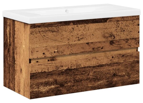 Skříňka se zápustným umyvadlem old wood 3328923