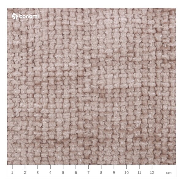 Béžová čalouněná dvoulůžková postel s úložným prostorem s roštem 160x200 cm Bellis – Micadoni Home