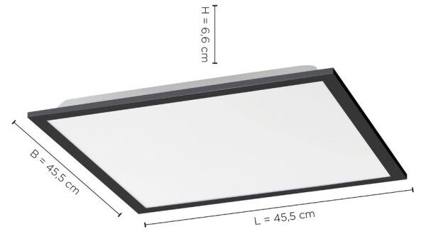 Leuchten Direkt 14755-18- LED Stmívatelné stropní svítidlo FLAT LED/28W/230V +DO