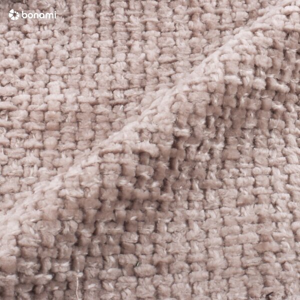 Béžová čalouněná dvoulůžková postel s úložným prostorem s roštem 160x200 cm Bellis – Micadoni Home