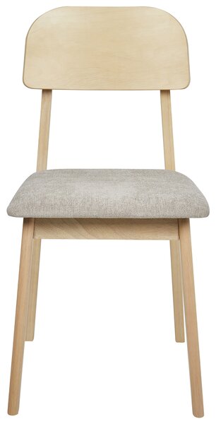 Sada 2 jídelních židlí SCANDIA Dřevo Taupe