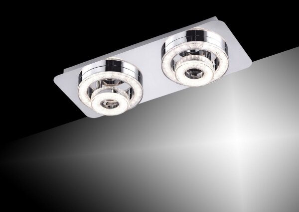 Leuchten Direkt 14521-17 - LED Stropní svítidlo TIM 2xLED/2,8W/230V + 2xLED/3,1W