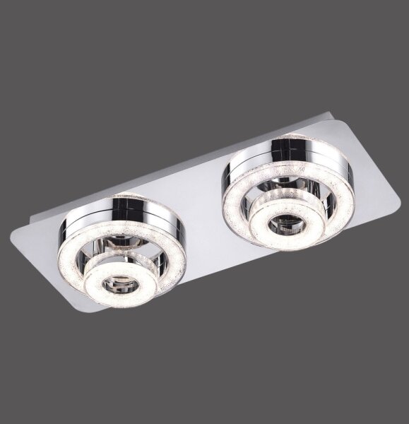 Leuchten Direkt 14521-17 - LED Stropní svítidlo TIM 2xLED/2,8W/230V + 2xLED/3,1W
