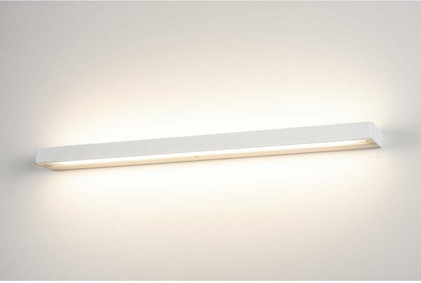 BIG WHITE SLV SEDO 21, nástěnné svítidlo, LED, 3000K, hranaté, bílé, satinované sklo, úsporná žárovka, D/Š/V 89,5/8,5/4 cm, 33 W 151