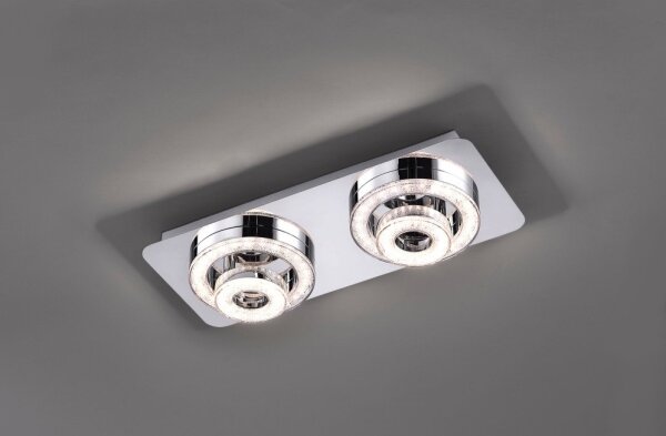 Leuchten Direkt 14521-17 - LED Stropní svítidlo TIM 2xLED/2,8W/230V + 2xLED/3,1W