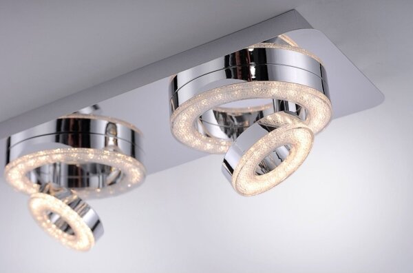 Leuchten Direkt 14521-17 - LED Stropní svítidlo TIM 2xLED/2,8W/230V + 2xLED/3,1W