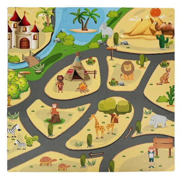 Aga4Kids Pěnová podložka Puzzle DS533 9ks