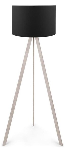 Stojací lampa AYD 1xE27/60W/230V černá/béžová
