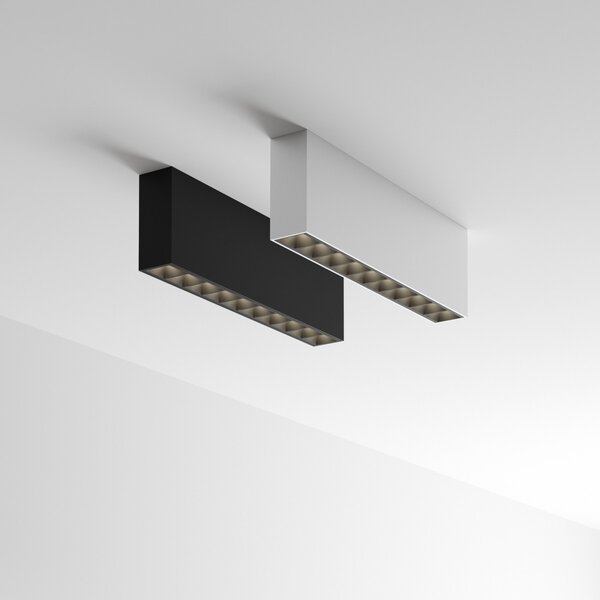 Ideal lux 369945 LED bodové stropní svítidlo LIKA | 21W integrovaný LED zdroj | 1390lm | 3000K | černá
