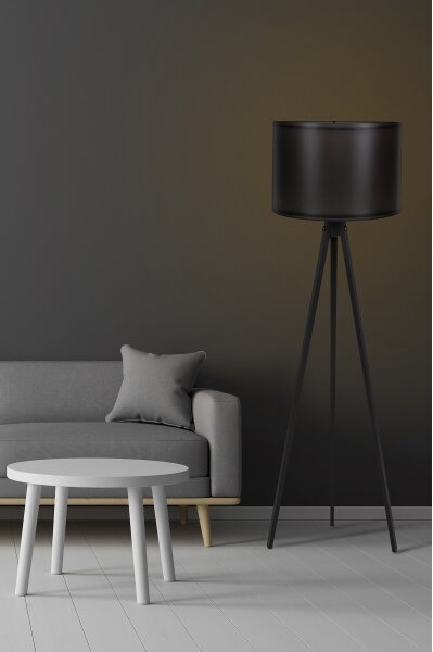 Stojací lampa AYD 1xE27/60W/230V černá