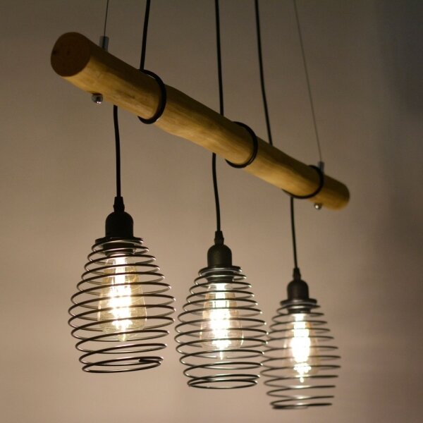 Leuchten Direkt 15526-79 - Lustr na lanku SPRING 3xE27/40W/230V
