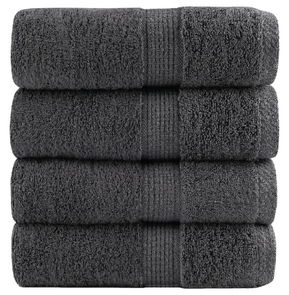 Prémiové mycí utěrky SOLUND 4 ks antracitové 30x30 cm 600 g/m² 137149