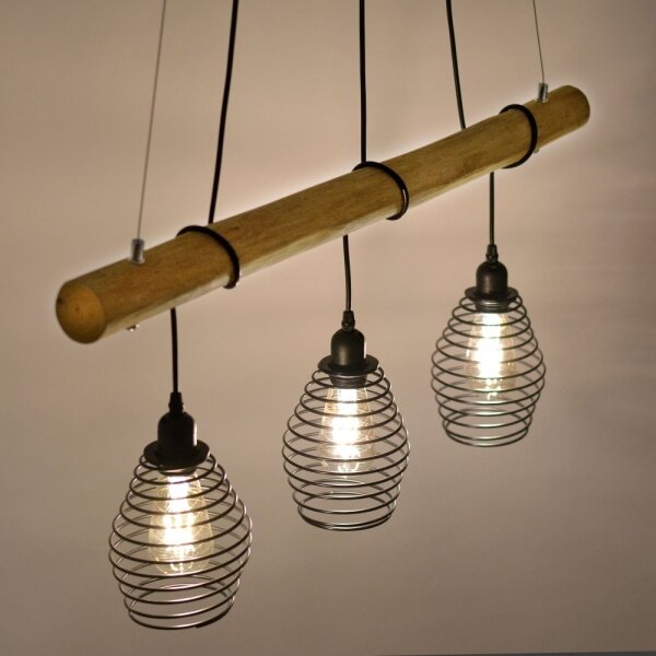Leuchten Direkt 15526-79 - Lustr na lanku SPRING 3xE27/40W/230V