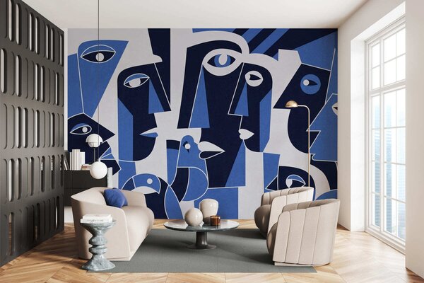 Fototapety Tváře v africkém stylu, Fototapety geometrie, w05446v1 : uwalls.cz