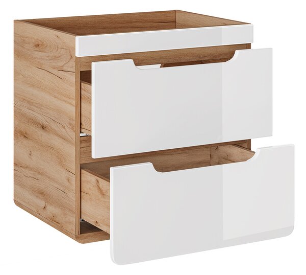 Koupelnová závěsná skříňka pod umyvadlo BÁRA 60 cm