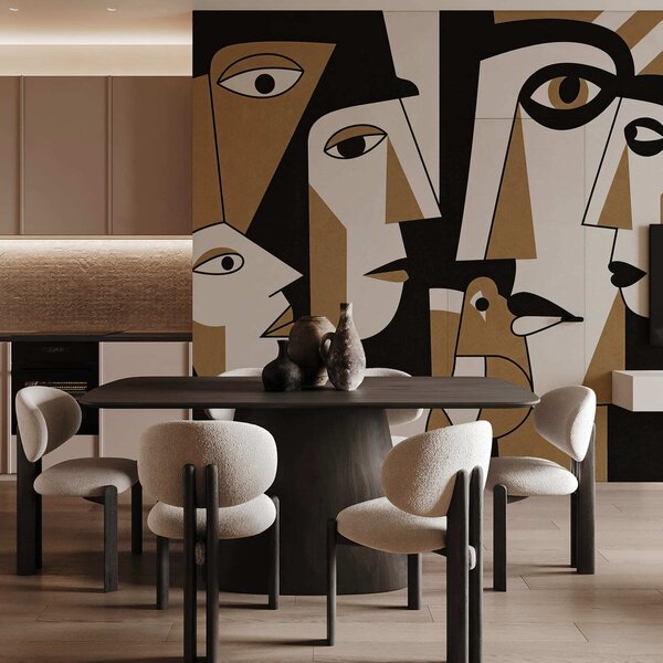 Fototapety Tváře v africkém stylu, Fototapety geometrie, w05446v2 : uwalls.cz