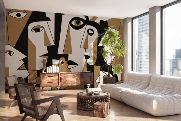 Fototapety Tváře v africkém stylu, Fototapety geometrie, w05446v2 : uwalls.cz