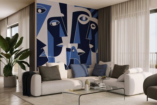 Fototapety Tváře v africkém stylu, Fototapety geometrie, w05446v1 : uwalls.cz
