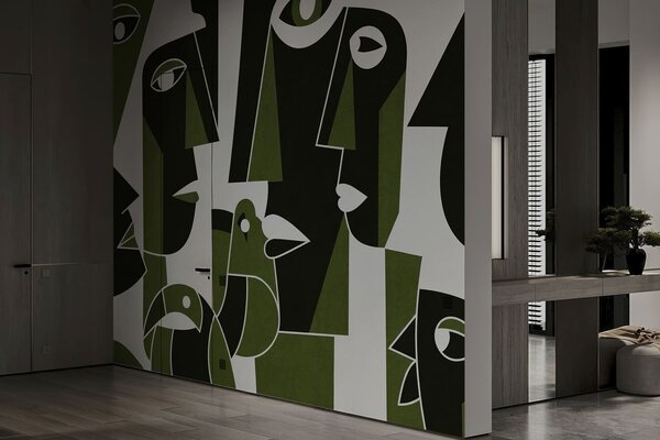 Fototapety Tváře v africkém stylu, Fototapety geometrie, w05446v3 : uwalls.cz