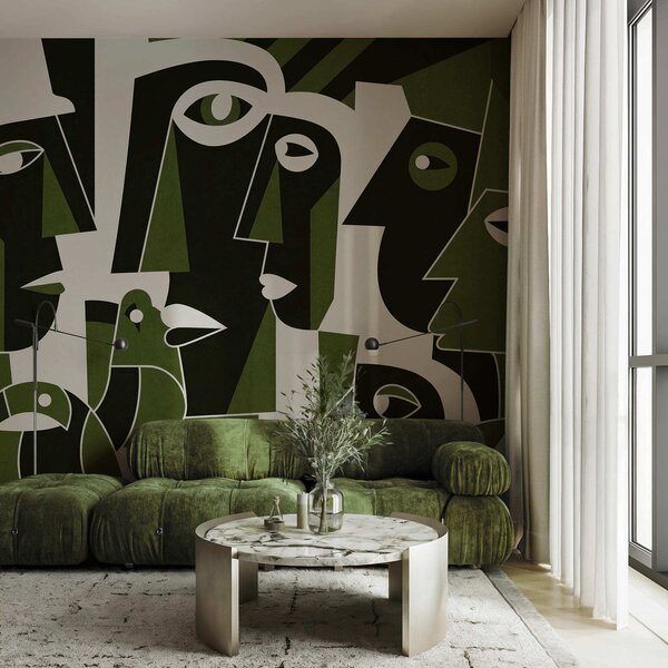 Fototapety Tváře v africkém stylu, Fototapety geometrie, w05446v3 : uwalls.cz