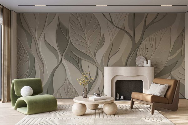 Fototapety Proplétající se listy, Fototapety příroda, Fototapety listy, w05448 : uwalls.cz