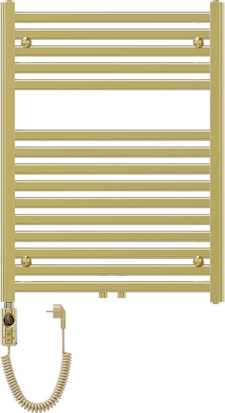 Mexen Hades, elektrické topné těleso 800 x 600 mm, 600 W, zlatá lesklá, W104-0800-600-2600-50