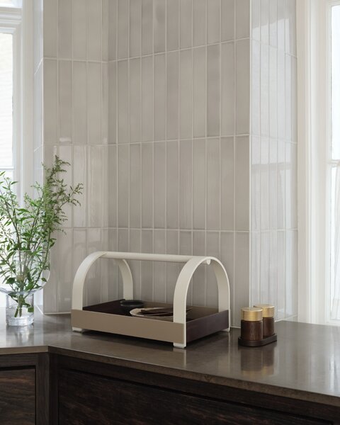 Dřevěný podnos Kydo Oak Beige / White