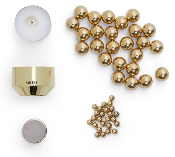 Magnetický svícen na čajovou svíčku Molekyl 1 – Brass