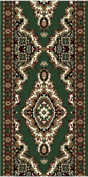 Alfa Carpets Běhoun na míru TEHERAN T-102 green - šíře 80 cm