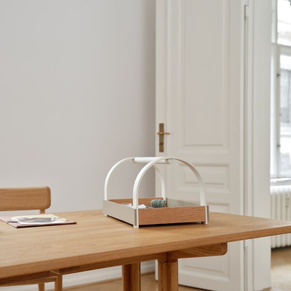 Dřevěný podnos Kydo Oak Beige / White