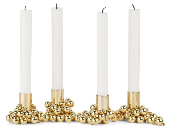 Magnetický svícen Molekyl 4 – Brass