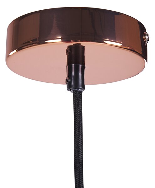Závěsná lampa CURONE Sklo Měděná