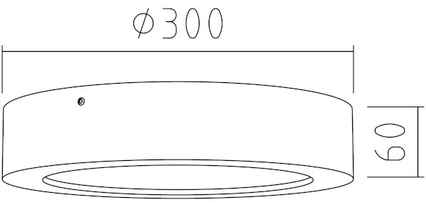 APLED - LED Stropní svítidlo RONDO LED/24W/230V pr. 30 cm dub