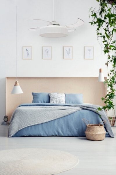 FANAWAY 511030 - LED Stropní ventilátor FRASER 3xE27/20W/230V bílá + DO