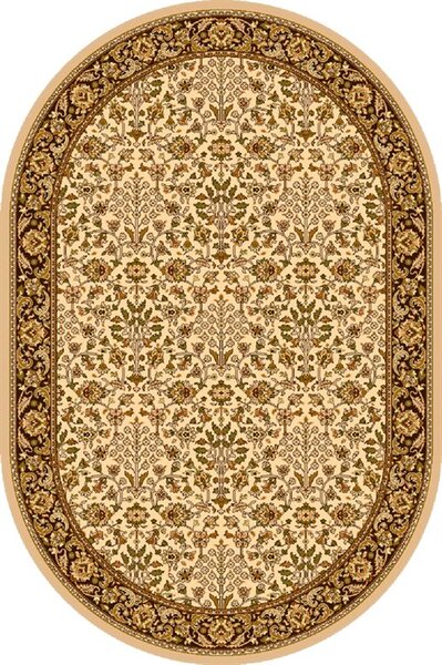 Oválný koberec Agnella Isfahan Itamar Krémový Rozměr: 160x240 cm