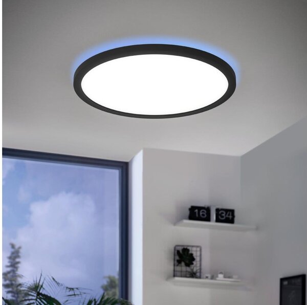 Eglo 31703 - LED RGBW Stmívatelné stropní svítidlo ROVITO-Z LED/14,6W/230V černá