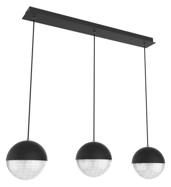 LED Lustr na lanku FURNI 3xLED/5W/230V černá